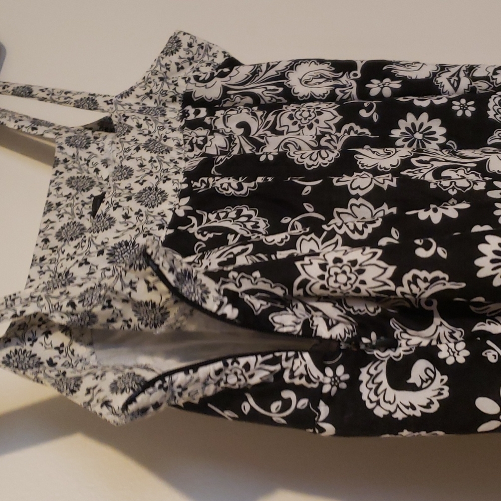 Faith Love Passion. Size 3 black and white floral mid length dress. - Picture 3 of 4